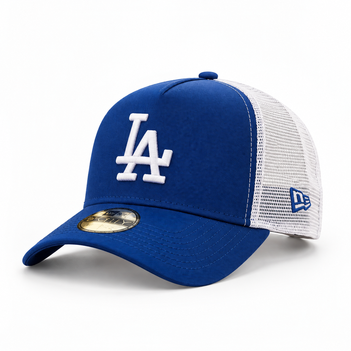New Era LA Blue & White Trucker Cap