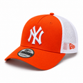 New Era NY Orange & White Trucker Cap